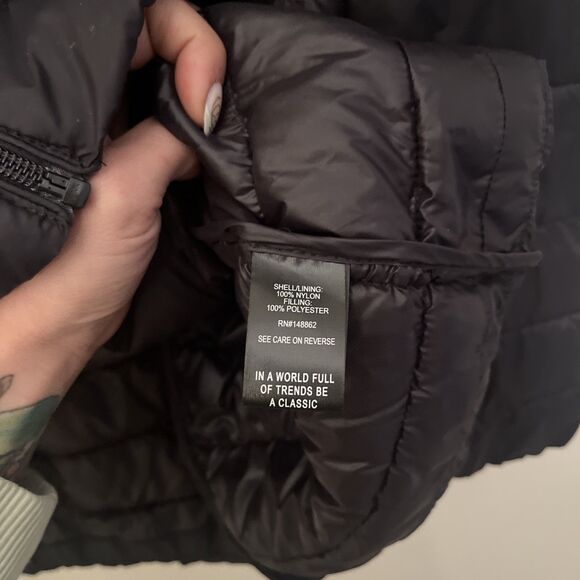 TORRID Packable Puffer Winter Jacket, Deep Black- Size 3 - Picture 7 of 9